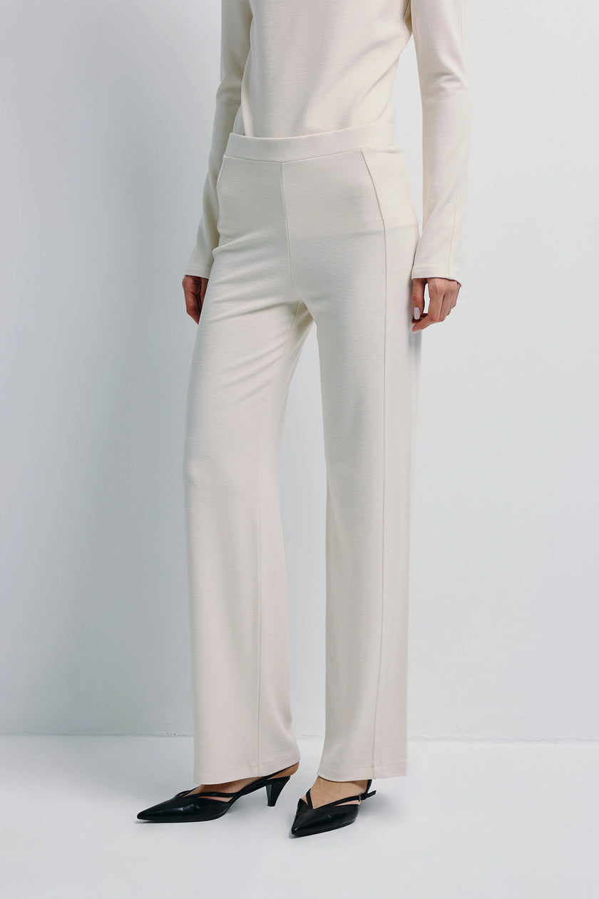 Cream Morgane Knit Pant set, breathable fabric, comfortable design, Rue Sophie