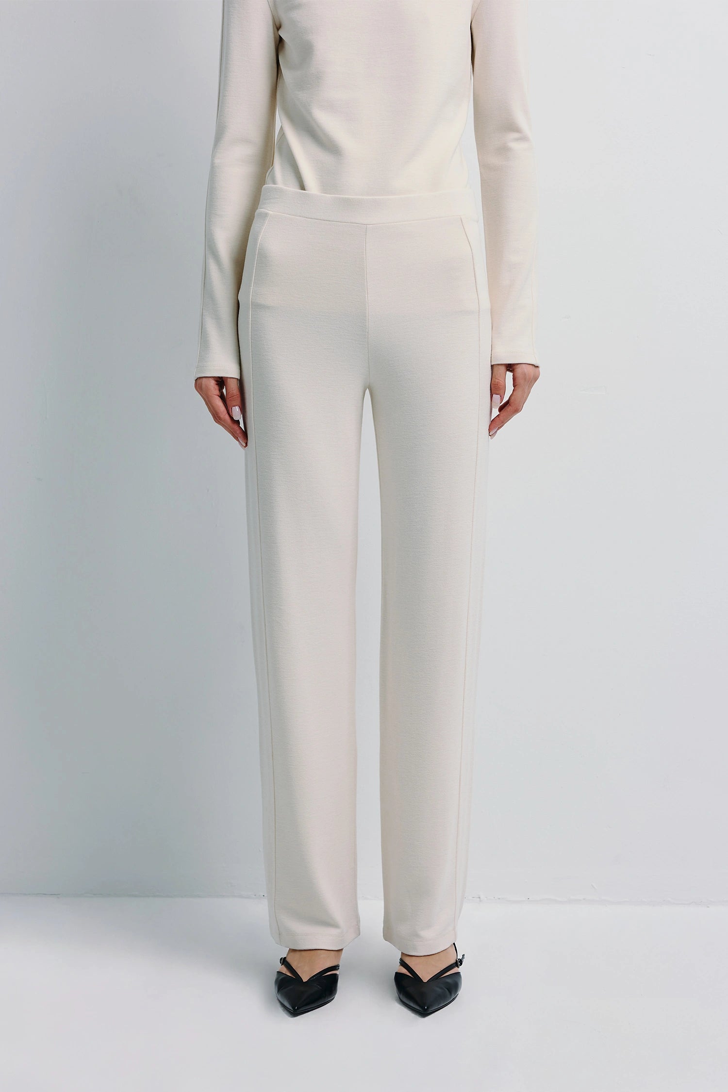Morgane Knit Pant Creme