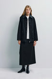 Bex Open Side Midi Skirt Black