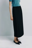 Bex Open Side Midi Skirt Black