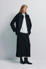 Bex Open Side Midi Skirt Black