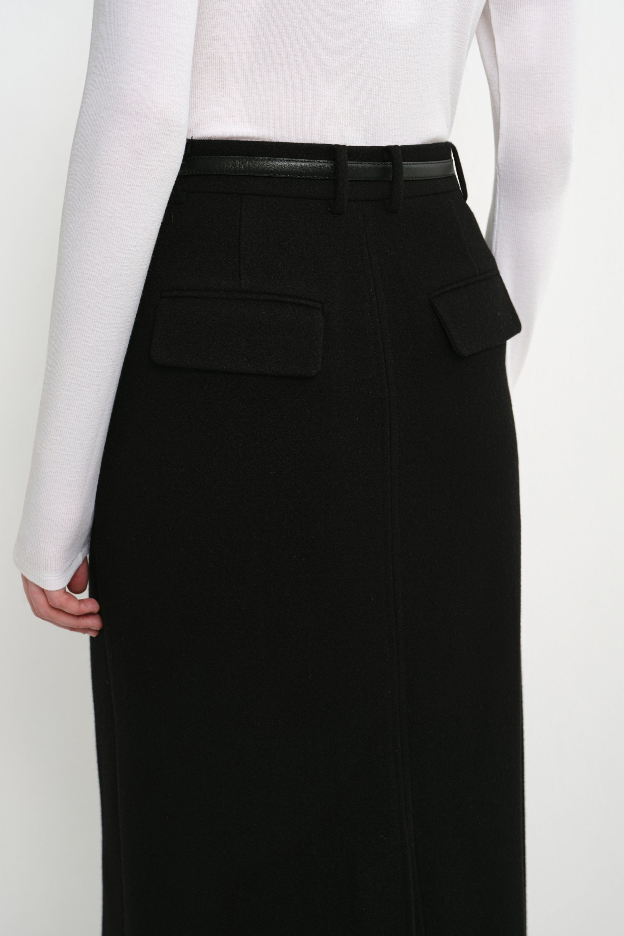 Camberly Wool Midi Skirt