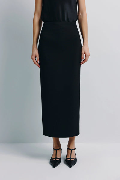 Rue Sophie Women's Roux Wool-Blend Maxi Skirt - Black