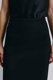 Roux Midi Pencil Skirt Black