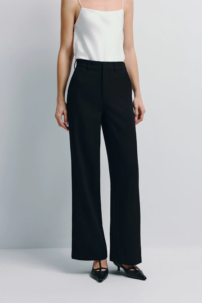 Merce Straight Leg Pant Black