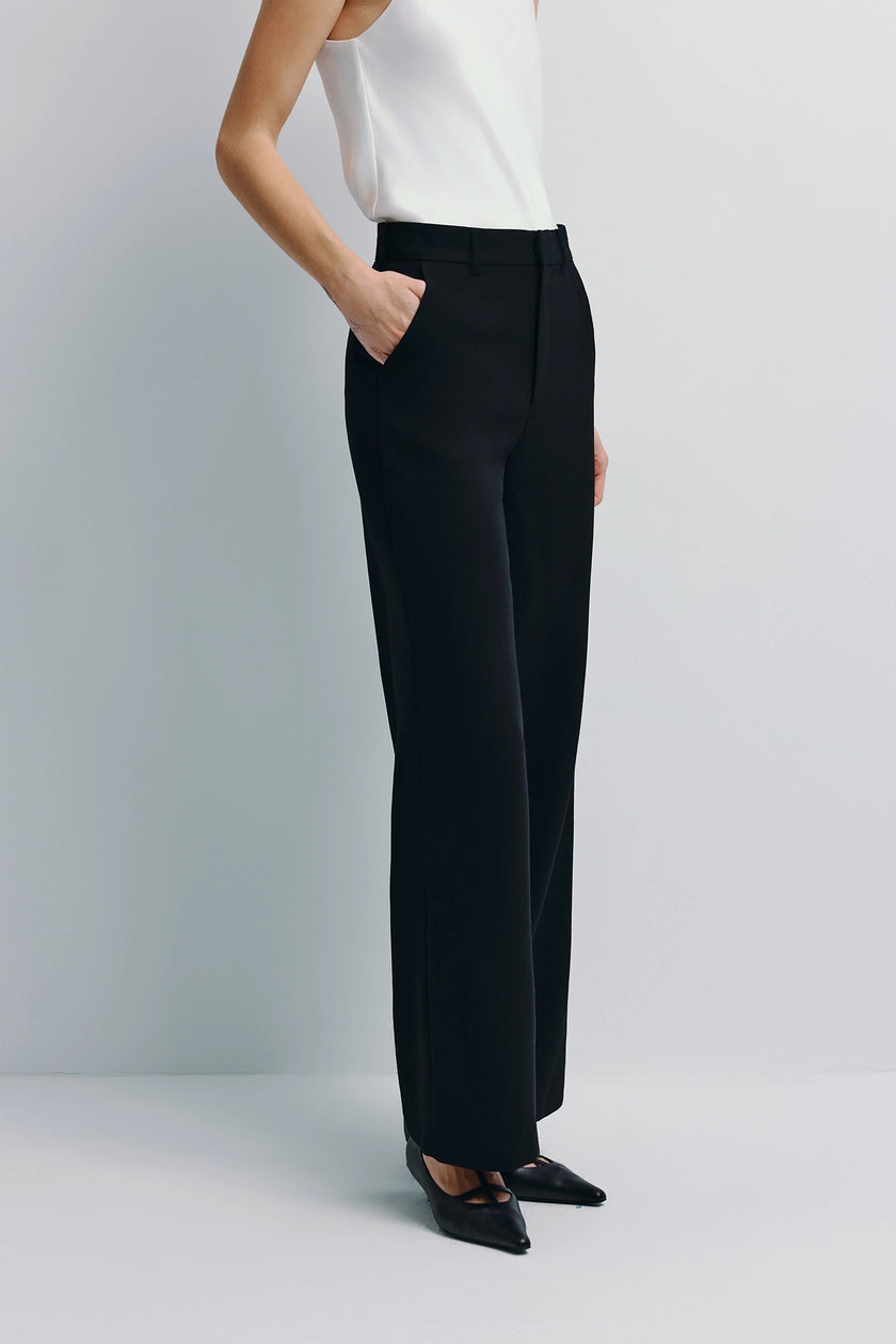 Merce Straight Leg Pant Black