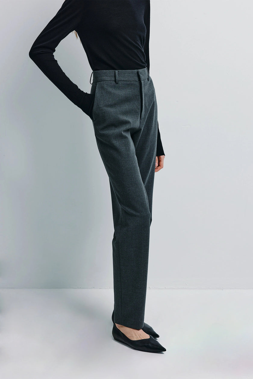Nessa Slim Leg Pant H.Grey