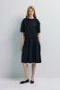 Lohan Pleated Skirt Dress Black