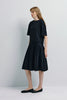 Lohan Pleated Skirt Dress Black