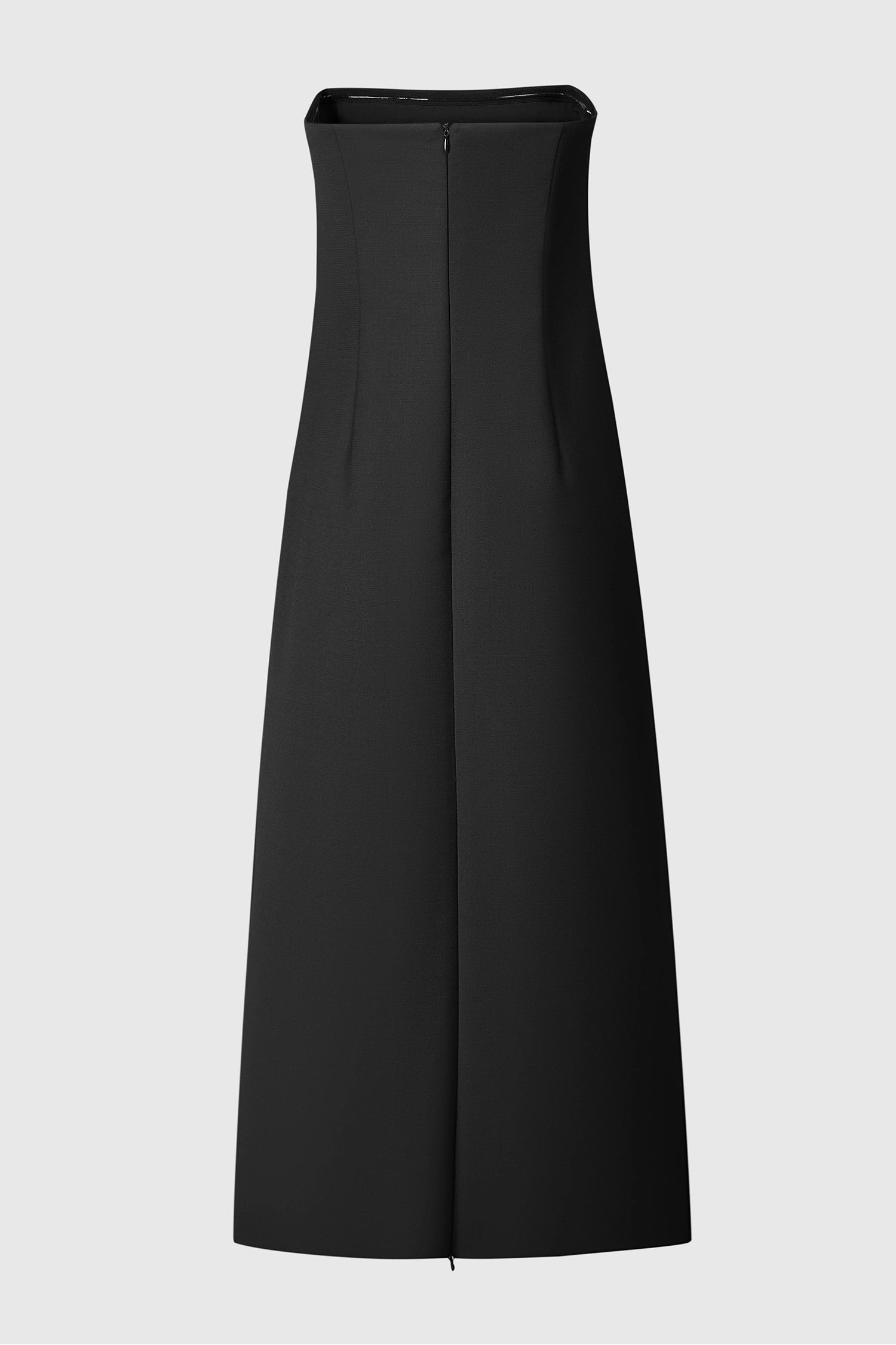 Webster Tube Dress | Sculpted Wool Blend Midi XXSP / Black Webster Tube Dress | Sculpted Wool Blend Midi XXSP / Black