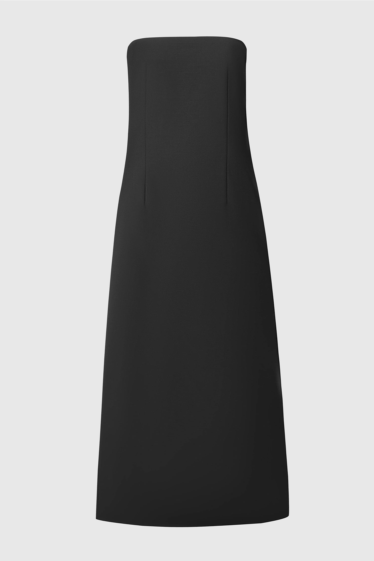 Webster Tube Dress | Sculpted Wool Blend Midi XXSP / Black Webster Tube Dress | Sculpted Wool Blend Midi XXSP / Black