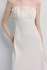 Margaux Satin Midi Dress Creme