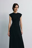 Emmy Sweater Knit Midi Dress Black