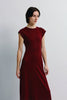 Emmy Sweater Knit Midi Dress Cherry