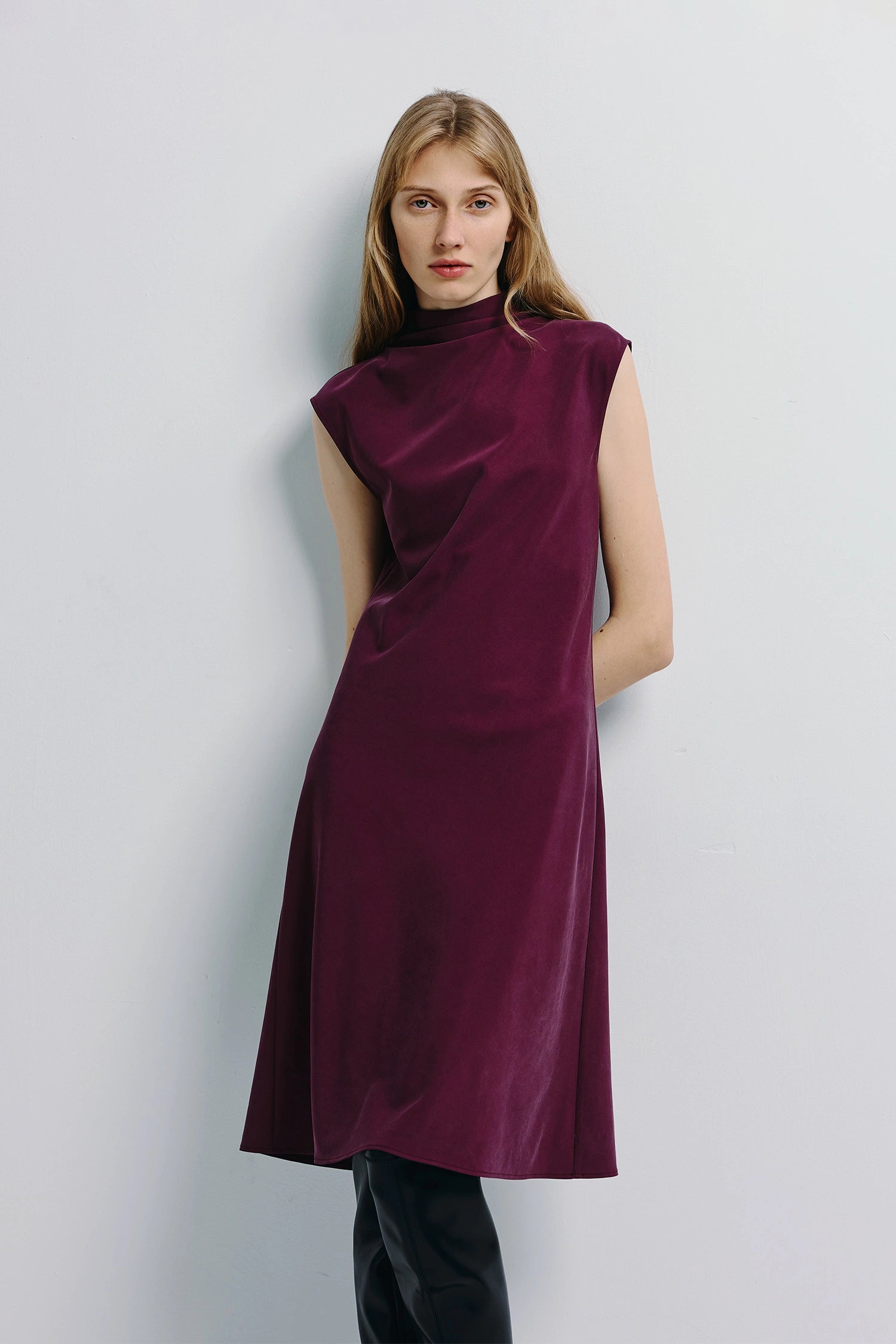 Mae Sheer Skirt Insert Dress Cherry
