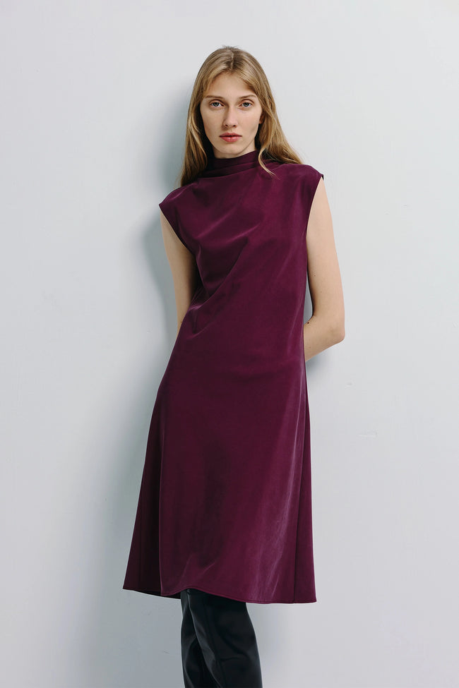 Mae Sheer Skirt Insert Dress Cherry