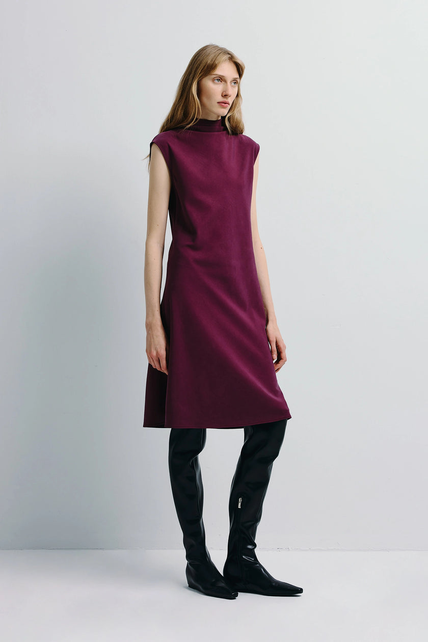 Mae Sheer Skirt Insert Dress Cherry