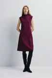 Mae Sheer Skirt Insert Dress Cherry