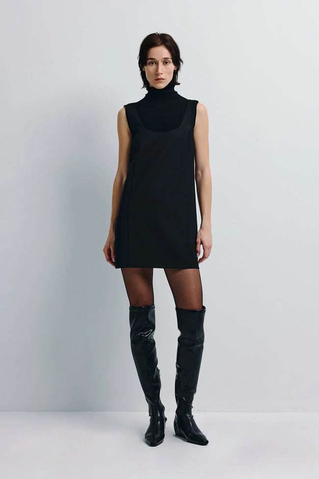 Norla Mini Shift Dress Black
