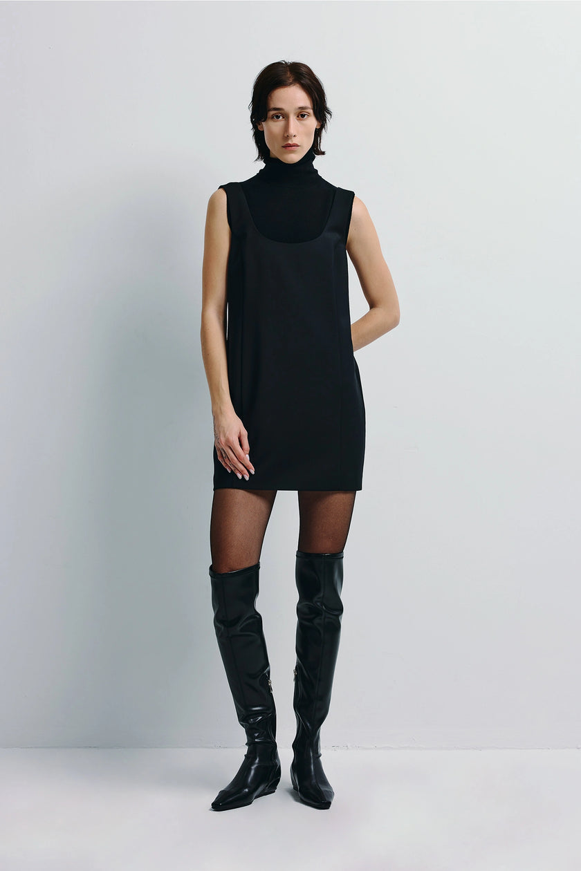 Norla Mini Shift Dress Black