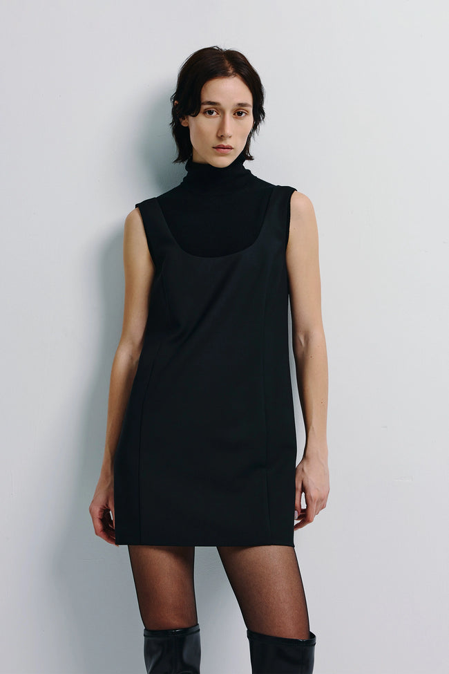 Norla Mini Shift Dress Black