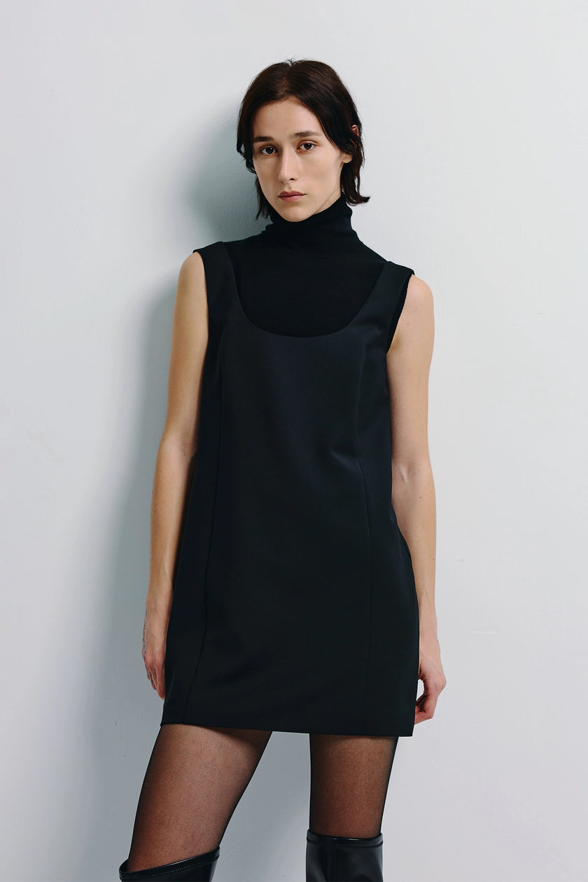 Norla Mini Shift Dress Black