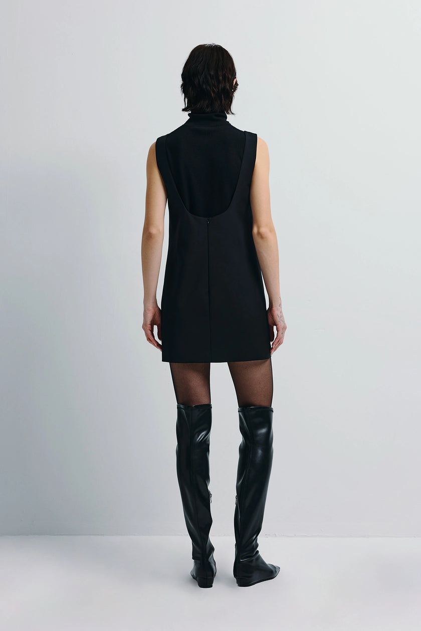 Norla Mini Shift Dress Black