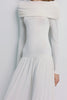 Gracy Cape Shoulder Maxi Dress Tofu