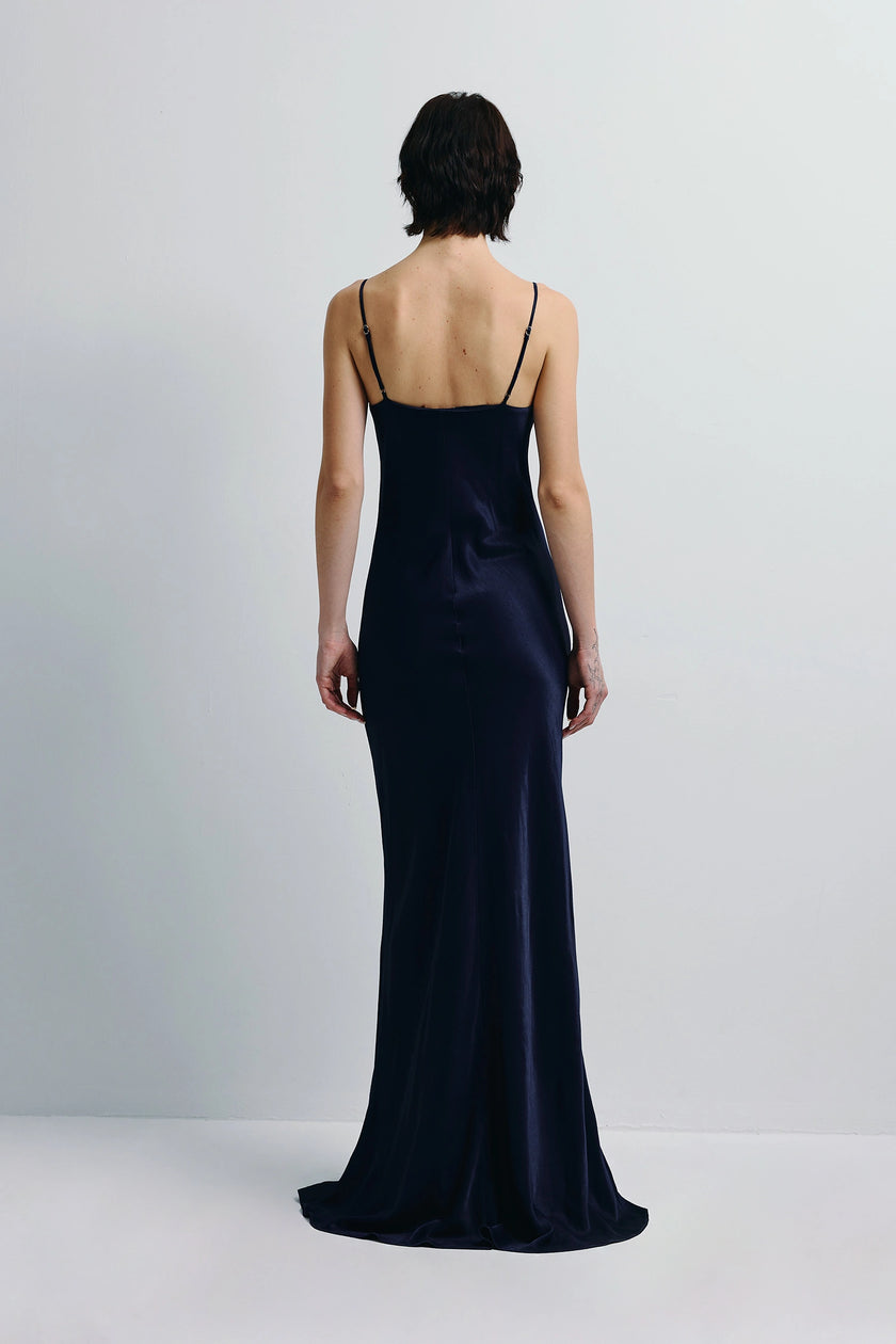 Sisilia Satin Maxi Dress Future Dusk