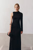 Blaine Draped Maxi Dress Black