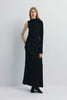 Blaine Draped Maxi Dress Black