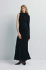 Blaine Draped Maxi Dress Black