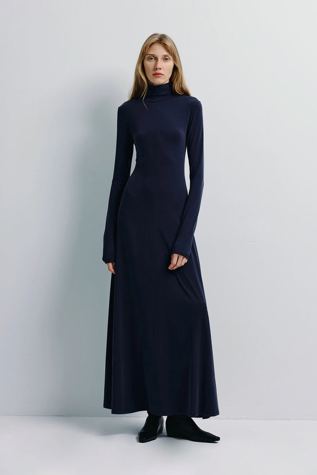 Harley High Neck Maxi Dress Future Dusk
