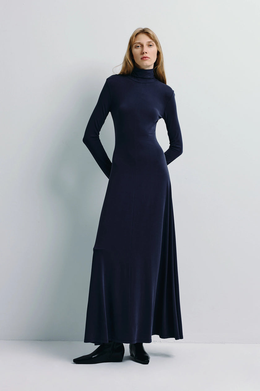 Harley High Neck Maxi Dress Future Dusk