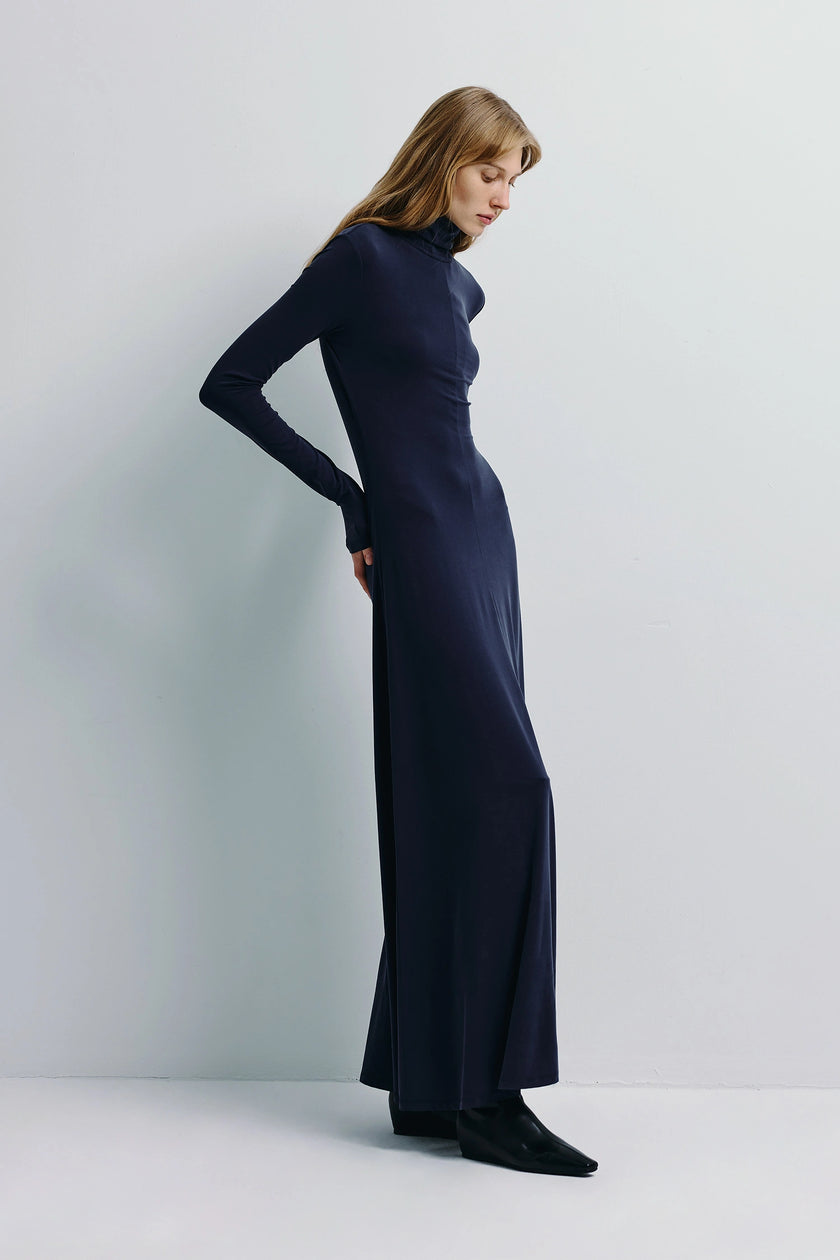 Harley High Neck Maxi Dress Future Dusk