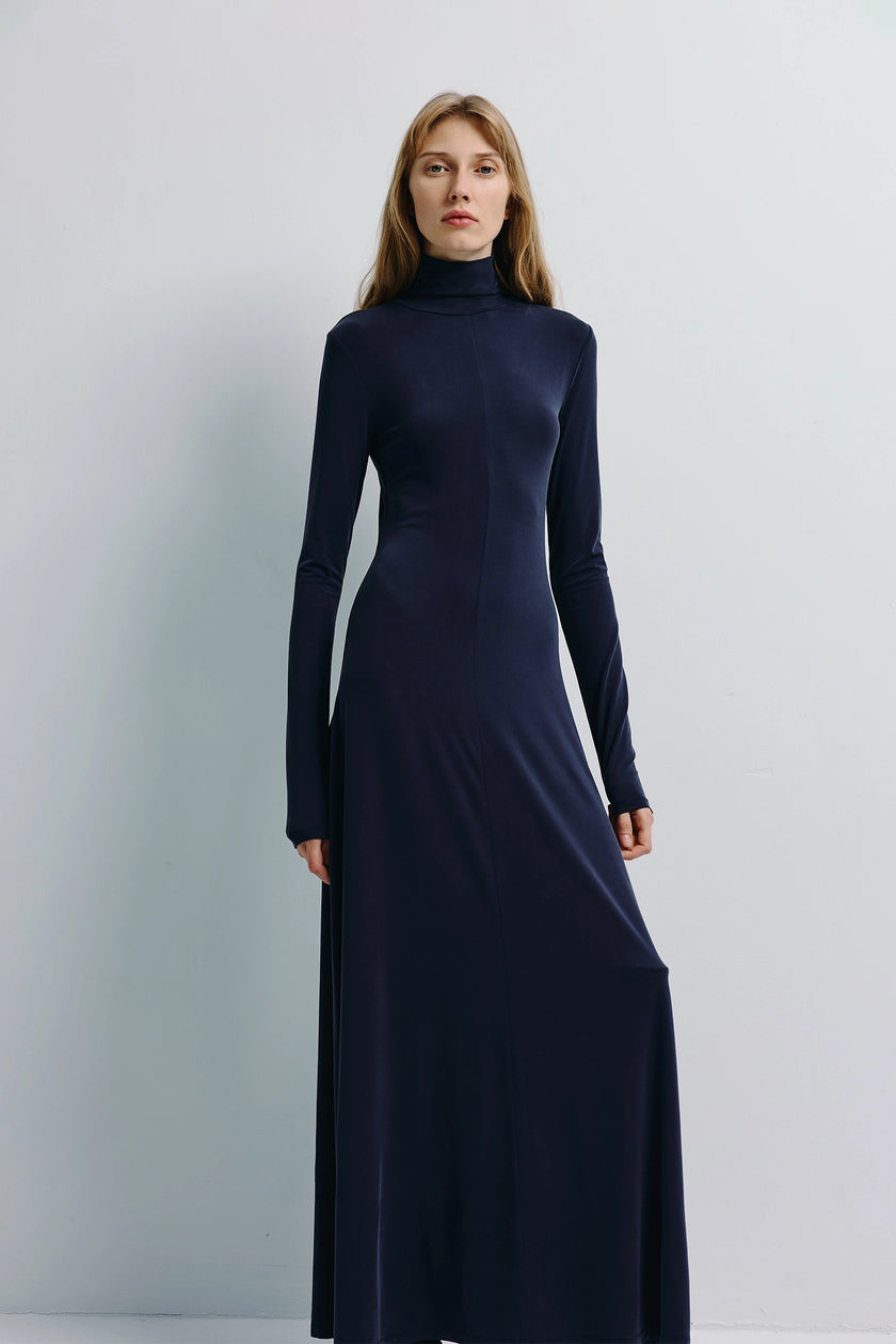 Harley High Neck Maxi Dress Future Dusk