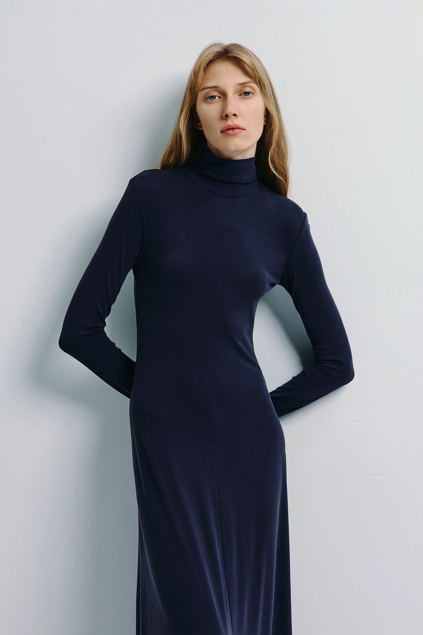 Harley High Neck Maxi Dress Future Dusk