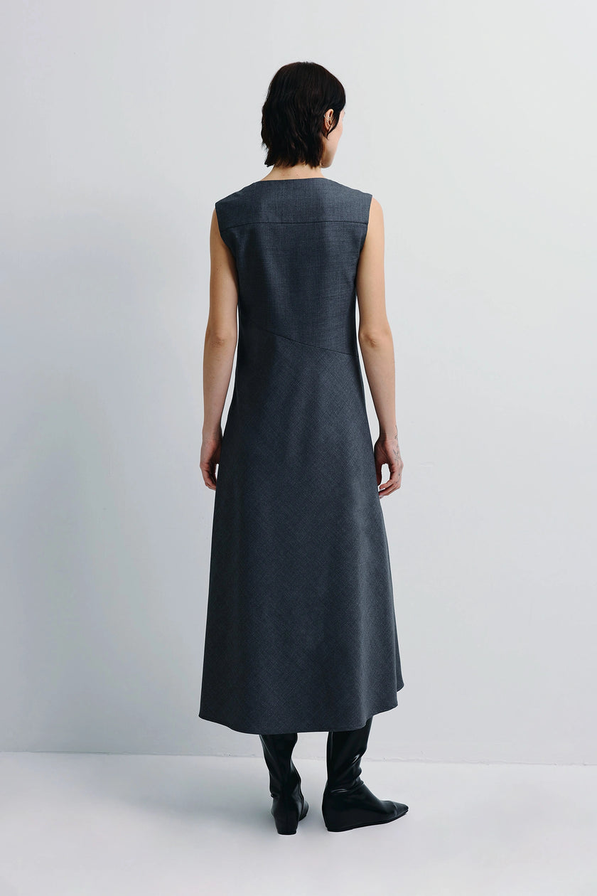 Kole Cowl Neck Midi Dress H.Grey
