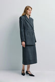 Paley Notch Collar Blazer Charcoal