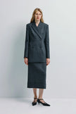 Paley Notch Collar Blazer Charcoal