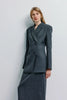 Paley Notch Collar Blazer Charcoal
