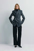Paley Notch Collar Blazer Charcoal