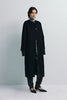Iana Collarless Handmade Coat Black