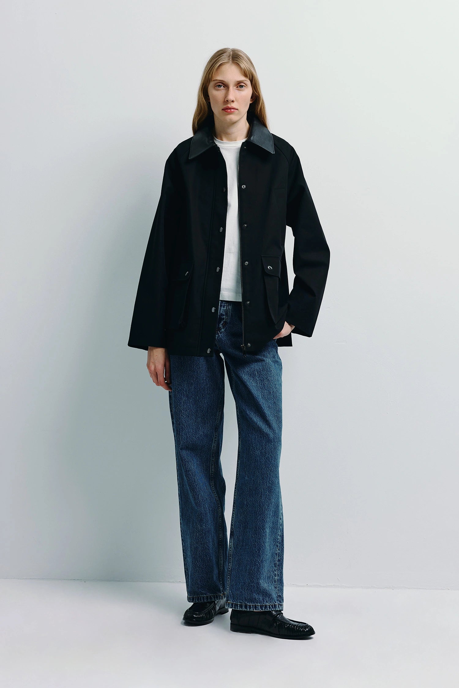Roth Leather Barn Jacket Black