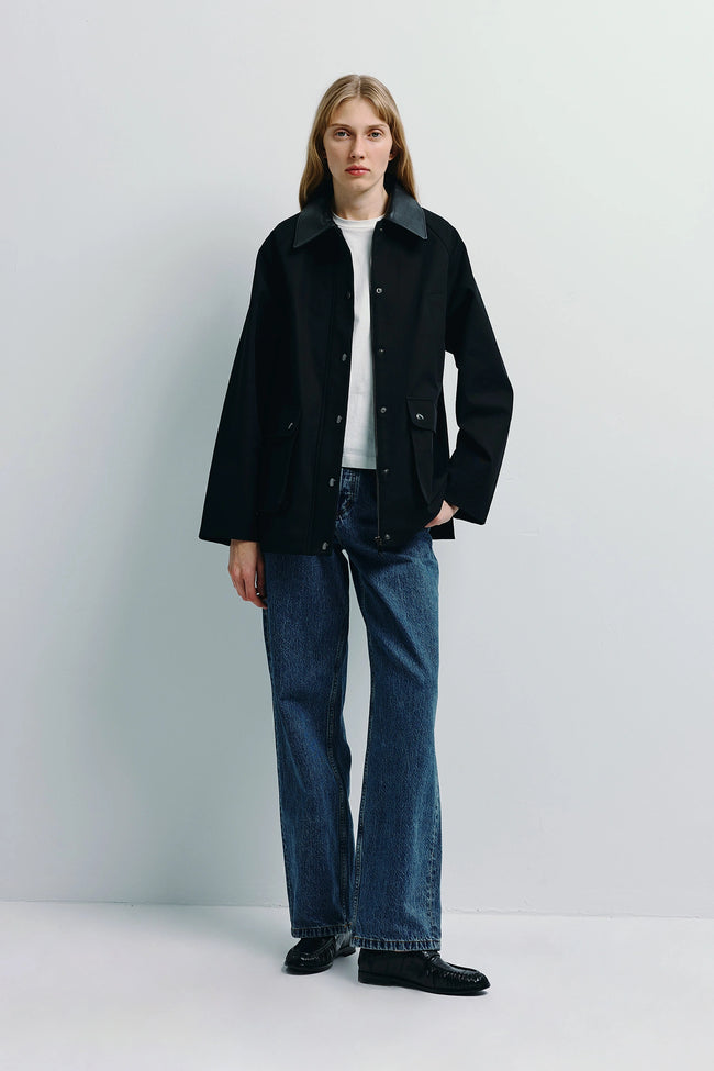 Roth Leather Barn Jacket Black