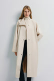 Anne Satin Coat Creme