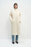 Anne Satin Coat Creme