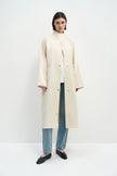 Anne Satin Coat Creme