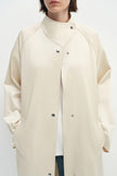Anne Satin Coat Creme