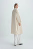 Anne Satin Coat Creme